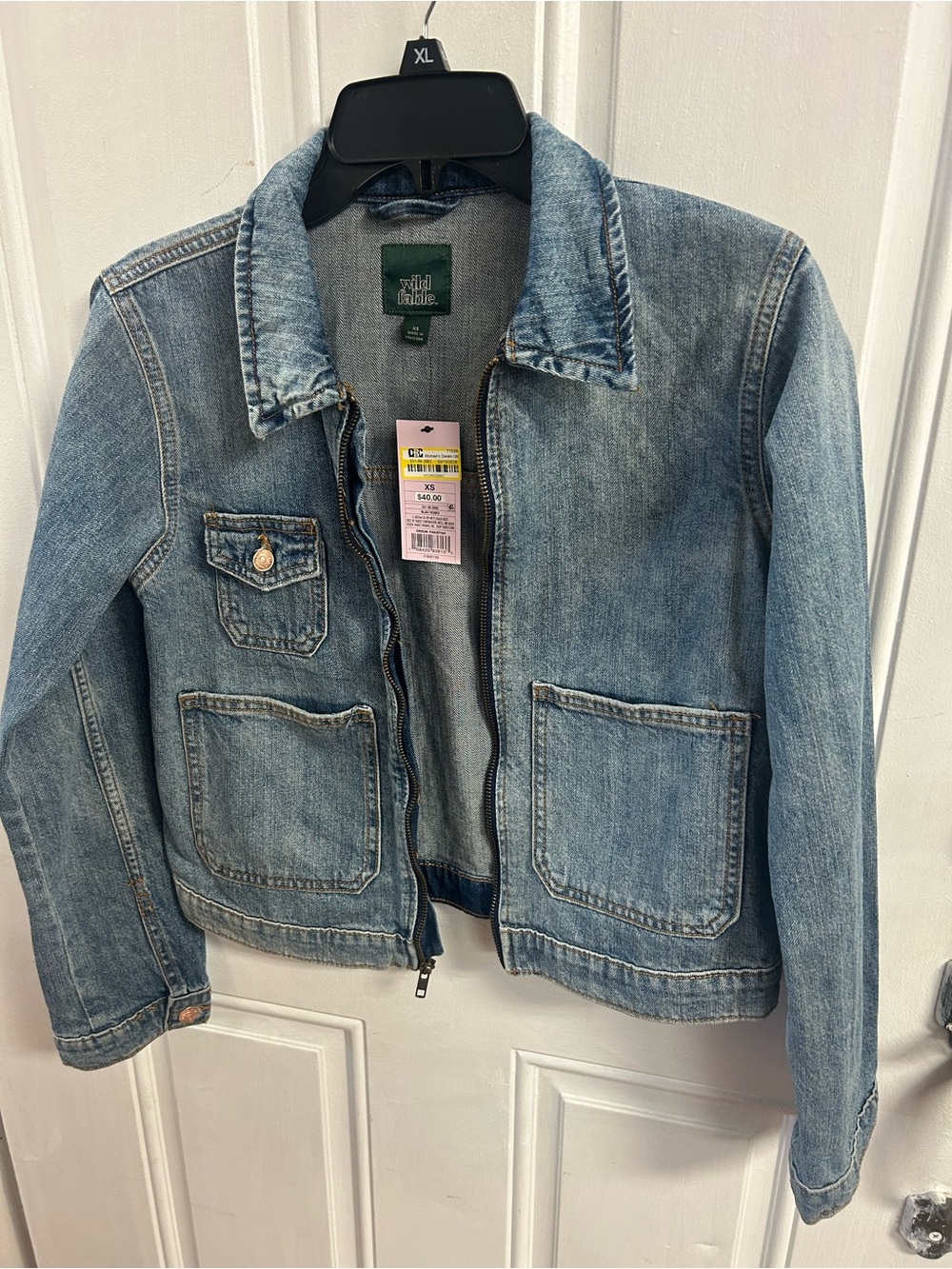 wild fable Light Blue Washed Denim Jacket